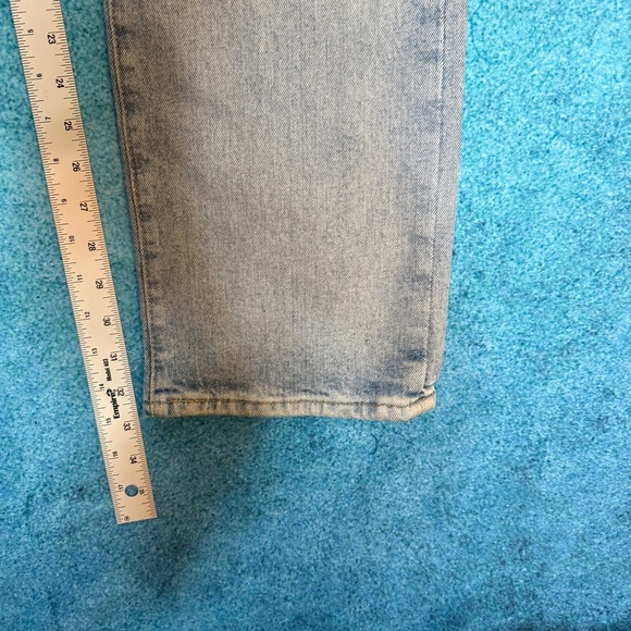 Levis 501 Jeans Men's Size 34x34 Straight Button Fly Red Tab Blue Fits 36x33 - Picture 6 of 15